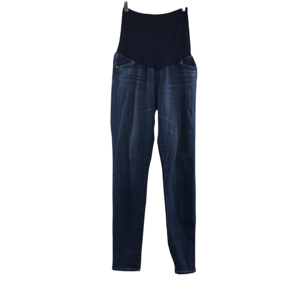 AG Adriano Goldschmied Skinny Leg Maternity Jeans Womens 31R Medium‎ Wash Denim
